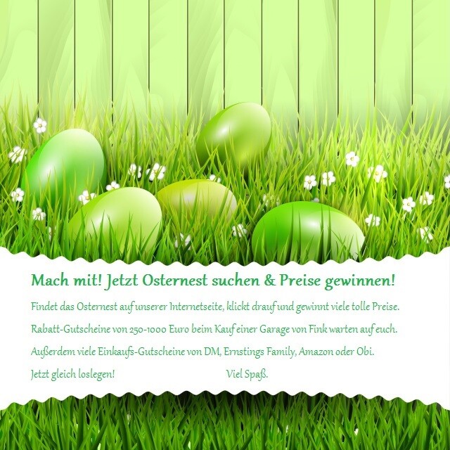 Green Easter background with copyspace