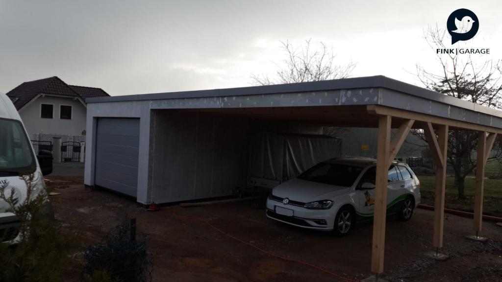 Garagen Carport Kombination